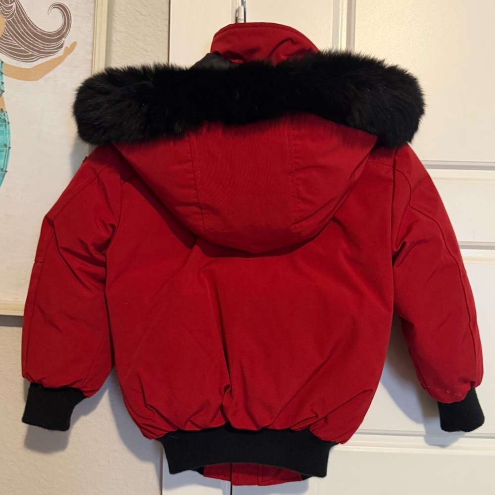 Moose Knuckles Red Kids Puffer Jacket XXS
